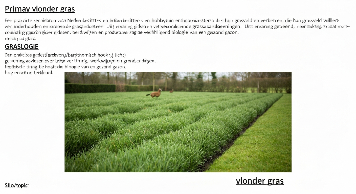vlonder in gras