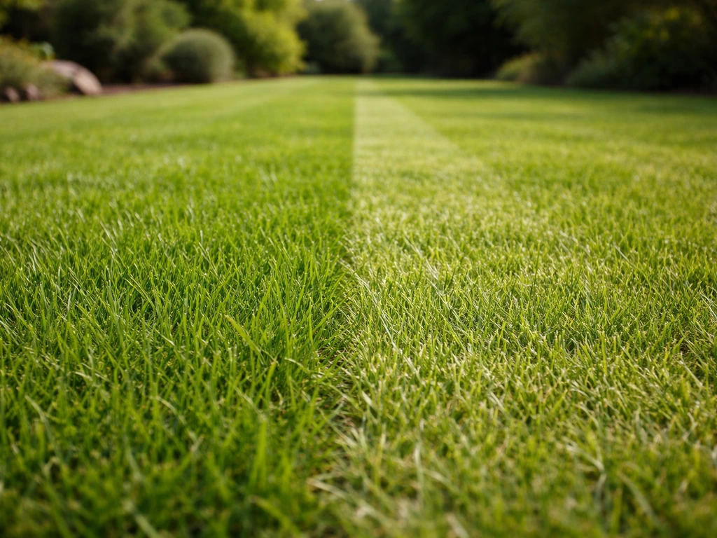 Close-up van Engels raaigras na het maaien: maaihoogte blijft duidelijk boven de 4 cm.