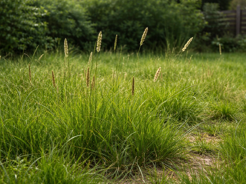 Hoog gras met pluimen in je gazon: oorzaak en aanpak